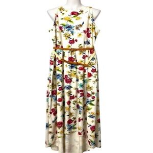 PAPER DOLL Maxi Dress, Hi Lo, Floral, Sz 16, XXL, Sleeveless, Garden girl